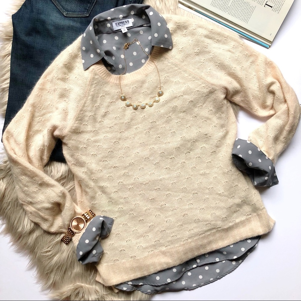 H&M Pink Fuzzy Sweater